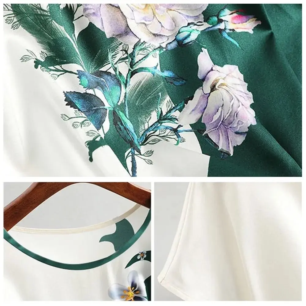 Fashion Vintage Floral Print Blouse Comfortable Loose Plus Size Tops Lightweight 3 Size Women's Silk Satin Blouse Office
Fashion Vintage Floral Print Blouse Comfortable Loose Plus Size Tops Lightweight 3 Size Women's Silk Satin Blouse Office