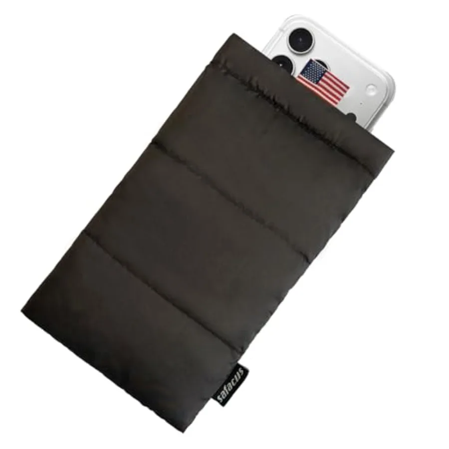 Outdoor thermal phone case for camping: aluminum-lined, black, prevents overheating in sun and freezing in cold, extends batter
Outdoor thermal phone case for camping: aluminum-lined, black, prevents overheating in sun and freezing in cold, extends batter