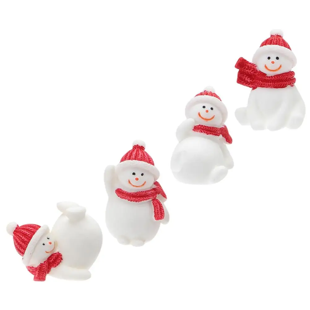 4 Pcs Snowman Figurines Christmas Ornaments Cake Decorations Stocking Stuffer Wall Resin
4 Pcs Snowman Figurines Christmas Ornaments Cake Decorations Stocking Stuffer Wall Resin