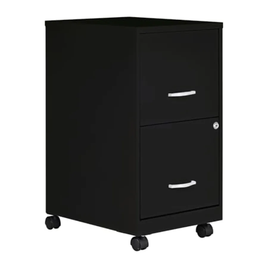 2-Drawer Mobile File Cabinet 14.2 x 18 x 26.5 Black - Ideal for Office Organization Compact Design with Smooth Rolling Casters
2-Drawer Mobile File Cabinet 14.2 x 18 x 26.5 Black - Ideal for Office Organization Compact Design with Smooth Rolling Casters