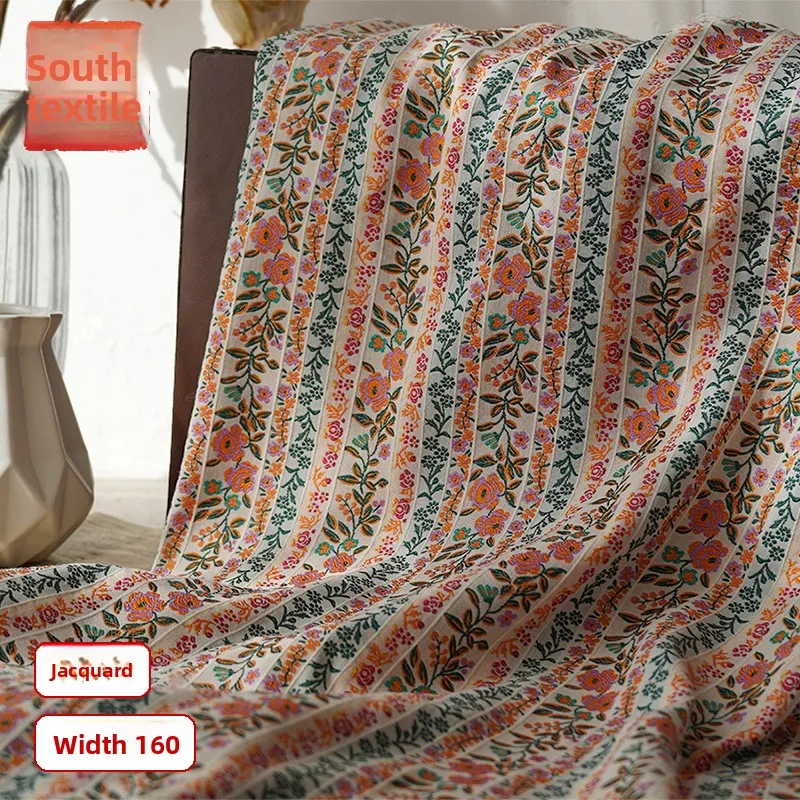 Ditsy Floral Stripe Ethnic Style Jacquard Fabric for Dress Bag Tablecloth Design Cloth Diy By The Meter Sewing Material
Ditsy Floral Stripe Ethnic Style Jacquard Fabric for Dress Bag Tablecloth Design Cloth Diy By The Meter Sewing Material