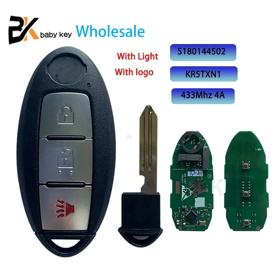 BB Key for Kicks Rouge 2018 2019+ 433MHz 4A Chip PN:285E3-5RA0A FCC ID:KR5TXN1 S180144502 with Light Remote Key
BB Key for Kicks Rouge 2018 2019+ 433MHz 4A Chip PN:285E3-5RA0A FCC ID:KR5TXN1 S180144502 with Light Remote Key