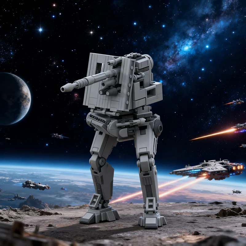 Военное оружие с космической войны, Imperial AT-DT, вездеходная оборона, прогулочная машина, наборы строительных блоков, игрушки для детей, подарок
Военное оружие с космической войны, Imperial AT-DT, вездеходная оборона, прогулочная машина, наборы строительных блоков, игрушки для детей, подарок