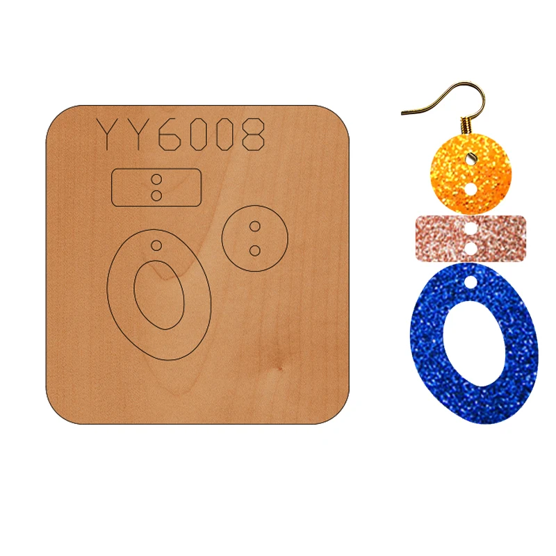 Earring mold knife model YY6008 is suitable for all cutting machines on the market die cuts
Earring mold knife model YY6008 is suitable for all cutting machines on the market die cuts