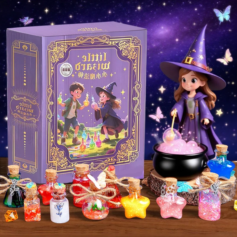 Magical Color Changing Potion Craft Kit DIY Handmade Science Puzzle Toy New Kids Creativity Hands-on Magic Potion Set
Magical Color Changing Potion Craft Kit DIY Handmade Science Puzzle Toy New Kids Creativity Hands-on Magic Potion Set