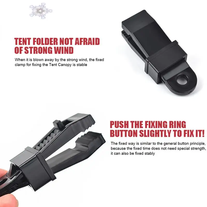 20PCS Push-Pull Tent Clips Tent Attachment Clips Outdoor Camping Tent Hooks Windproof Strap Barb Clips
20PCS Push-Pull Tent Clips Tent Attachment Clips Outdoor Camping Tent Hooks Windproof Strap Barb Clips