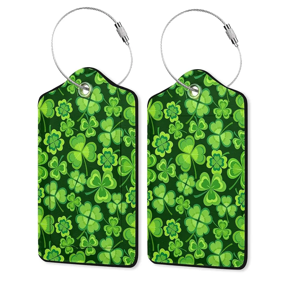 Luggage Tag,St. Patrick's Day Luggage Tags for Suitcases with Privacy Name Id Card PU Leather Luggage Tags for Women/Men Trav
Luggage Tag,St. Patrick's Day Luggage Tags for Suitcases with Privacy Name Id Card PU Leather Luggage Tags for Women/Men Trav