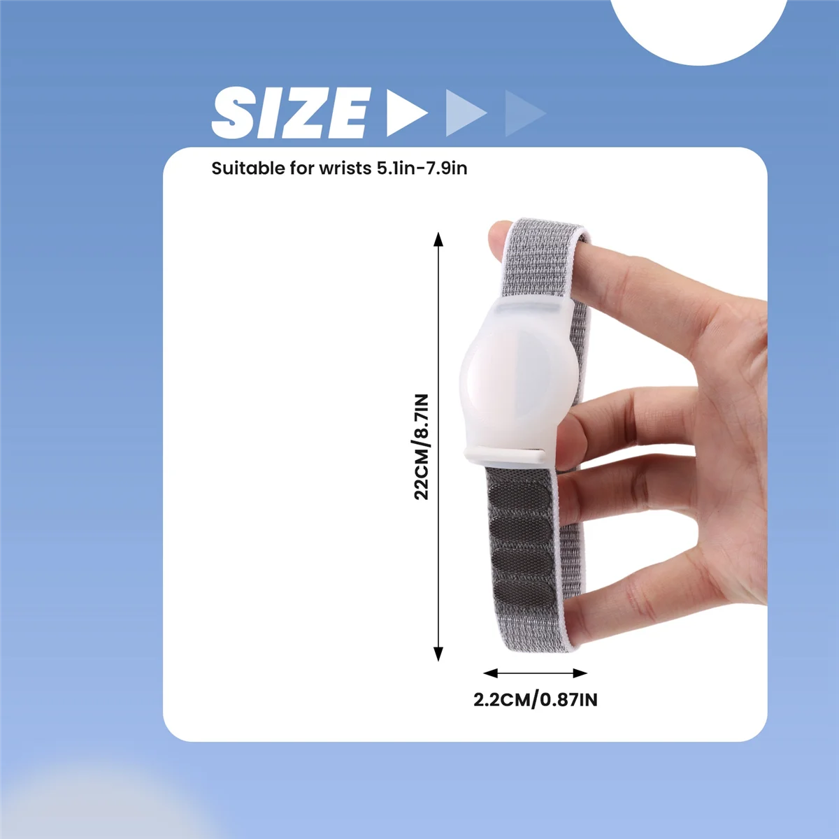 ABIY-Kid Wristband Compatible with Apple AirTag, Protective Case for Air Tag GPS Tracker Holder with Nylon Bracelet H
ABIY-Kid Wristband Compatible with Apple AirTag, Protective Case for Air Tag GPS Tracker Holder with Nylon Bracelet H
