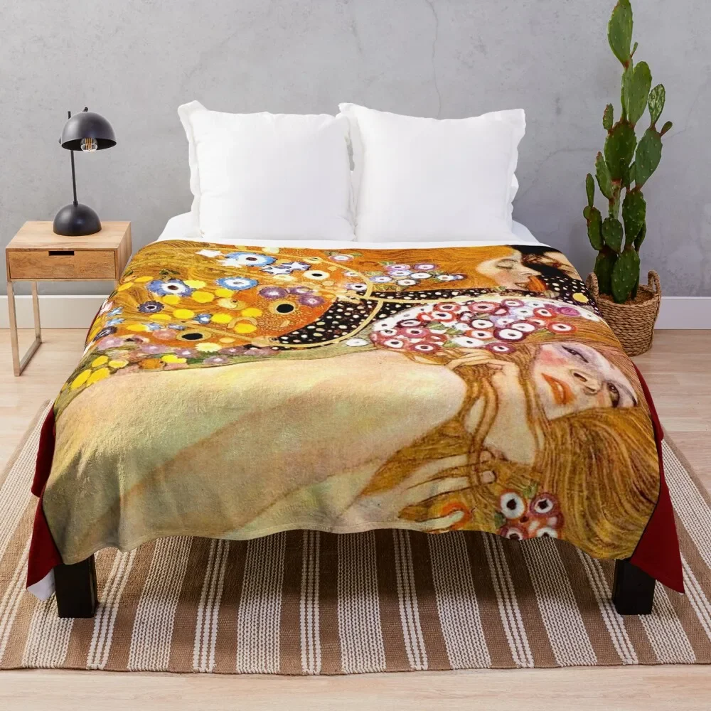 MERMAIDS : Vintage 1899 Klimt Painting Print Throw Blanket Multi-Purpose Bed Fashionable warm winter Blankets
MERMAIDS : Vintage 1899 Klimt Painting Print Throw Blanket Multi-Purpose Bed Fashionable warm winter Blankets