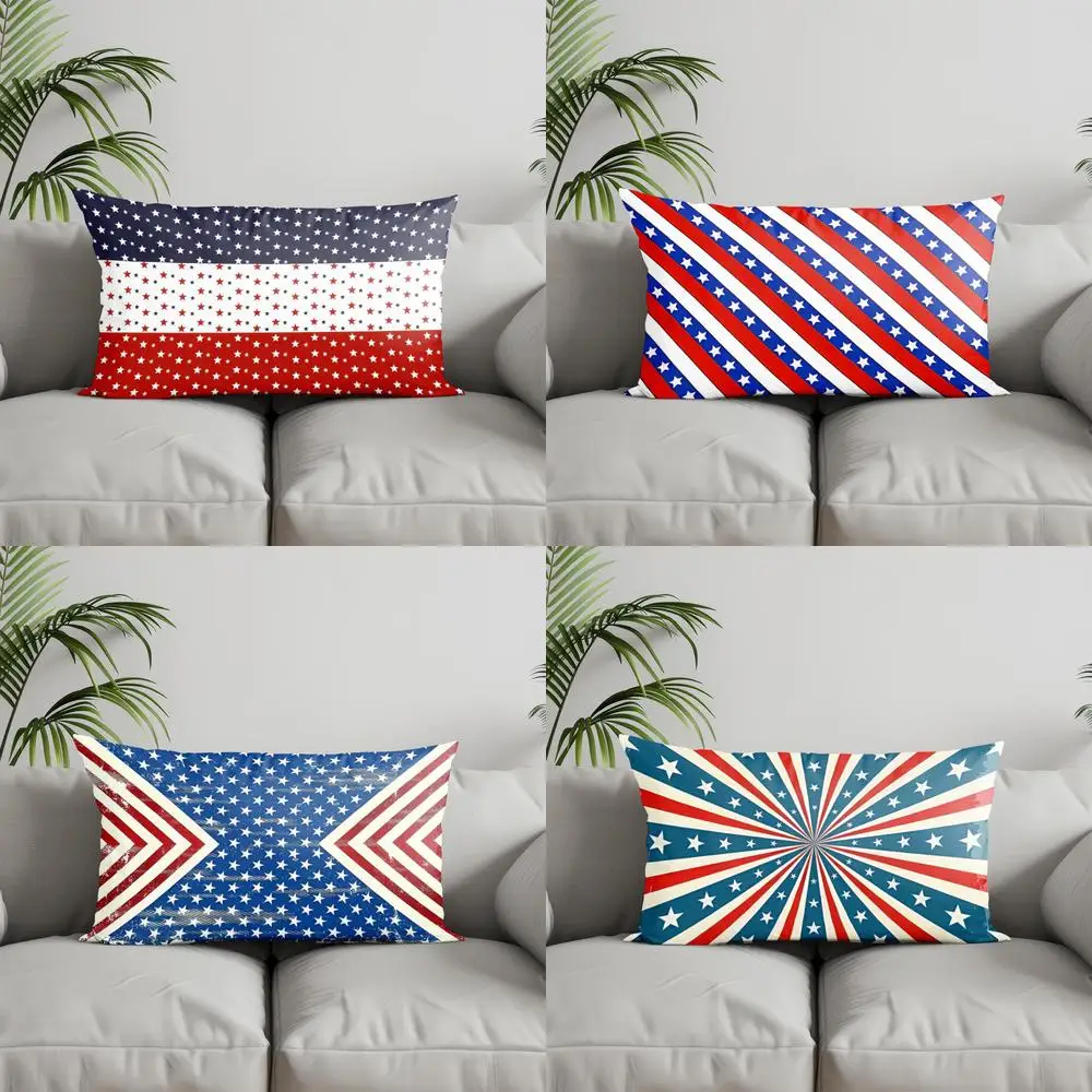 Home Decor American Flag Pattern Pillowcase Suitable For Sofa Bedroom Car Pillow Cover Cushion Rectangular Back Cushion 
Home Decor American Flag Pattern Pillowcase Suitable For Sofa Bedroom Car Pillow Cover Cushion Rectangular Back Cushion