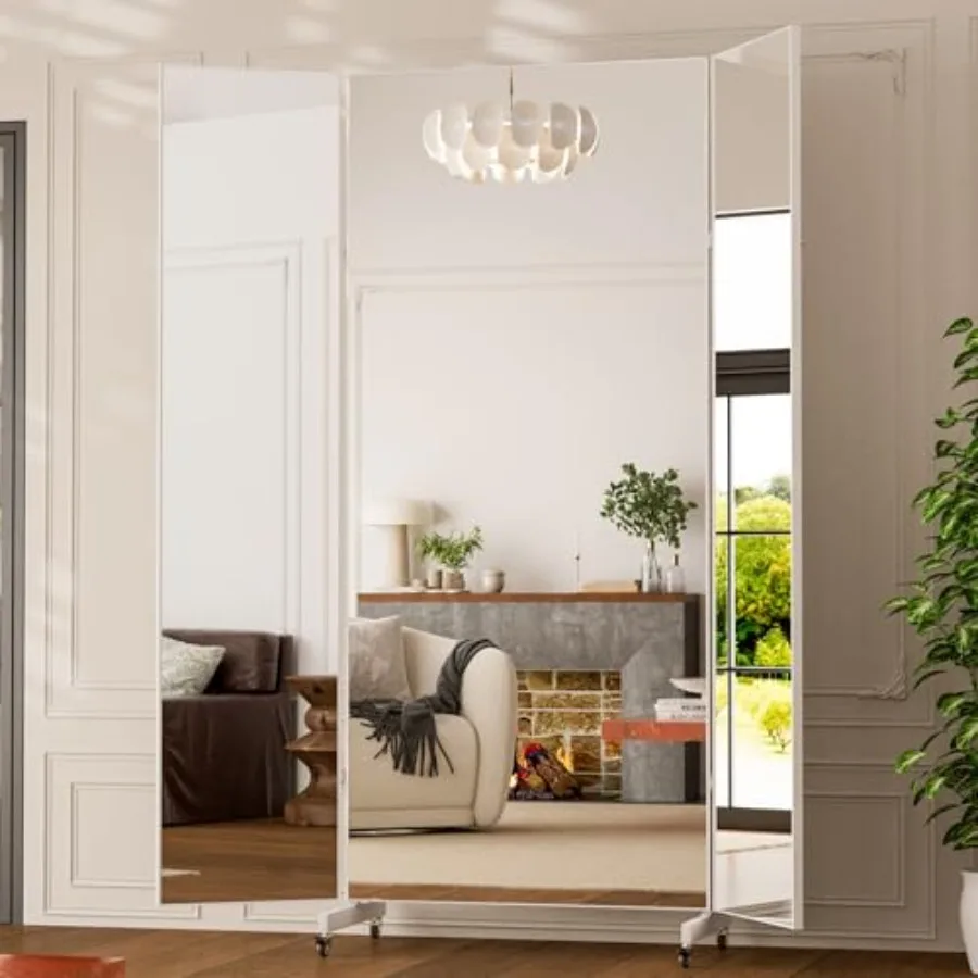 NanoMirror Non-Glass Ultra-Light Foldable Home Gym on Wheels, 55"x71" Extra Large Full Body Unbreakable Shatterproof Mirror, 36
NanoMirror Non-Glass Ultra-Light Foldable Home Gym on Wheels, 55"x71" Extra Large Full Body Unbreakable Shatterproof Mirror, 36
