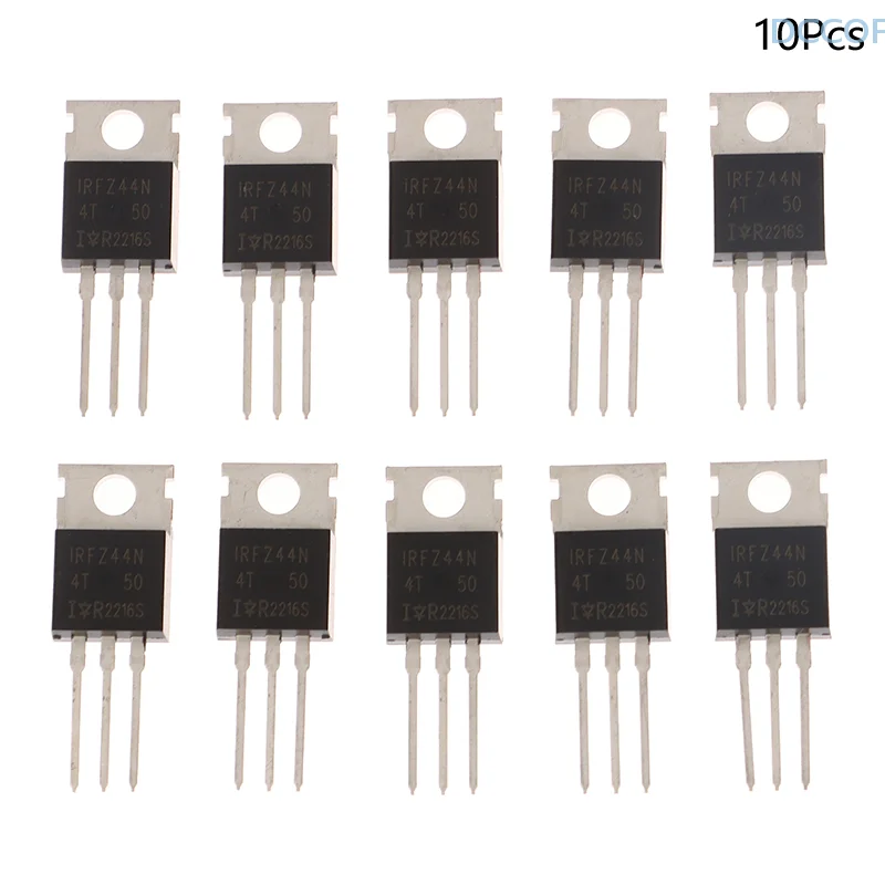 Original IRFZ44N TO220 MOSFET Transistor 55V 49A Value Kit - 10 units
Original IRFZ44N TO220 MOSFET Transistor 55V 49A Value Kit - 10 units
