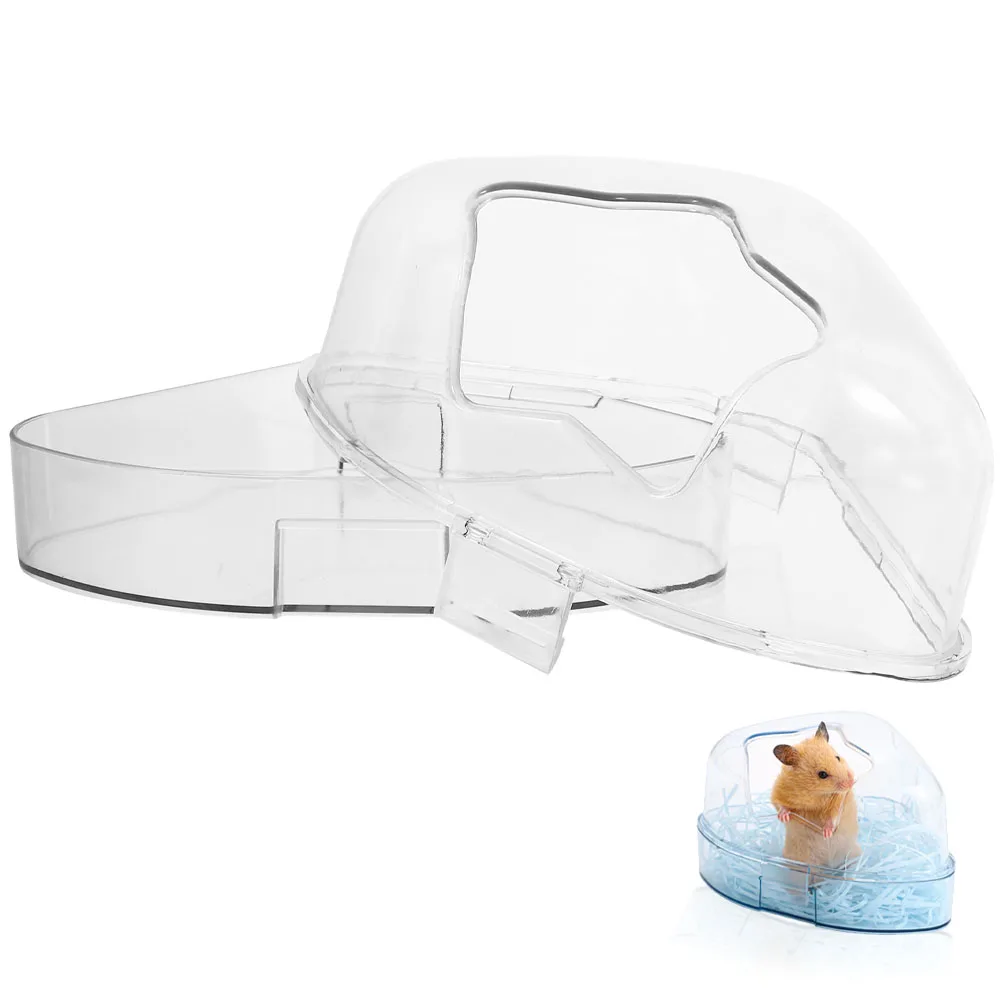 Hamster Bathroom Clear Plastic Sand Bath Box for Small Pets Guinea Pig Bath Container Hideout Toilet House Habitat 
Hamster Bathroom Clear Plastic Sand Bath Box for Small Pets Guinea Pig Bath Container Hideout Toilet House Habitat