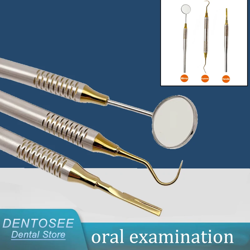 Double-End Dental Mirror with Explorer Probe - Anti-Rust Stainless Steel Teeth Cleaning Tools for Precision Examination
Double-End Dental Mirror with Explorer Probe - Anti-Rust Stainless Steel Teeth Cleaning Tools for Precision Examination