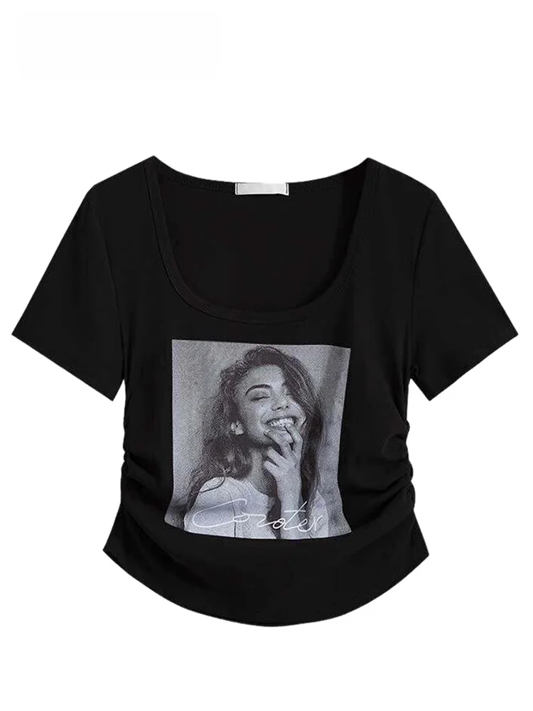plus Size Women's Short Sleeve T-Shirt round Neck Casual Style Cotton Blend Fashionable Versatile Summer Top for Plump Sister
plus Size Women's Short Sleeve T-Shirt round Neck Casual Style Cotton Blend Fashionable Versatile Summer Top for Plump Sister