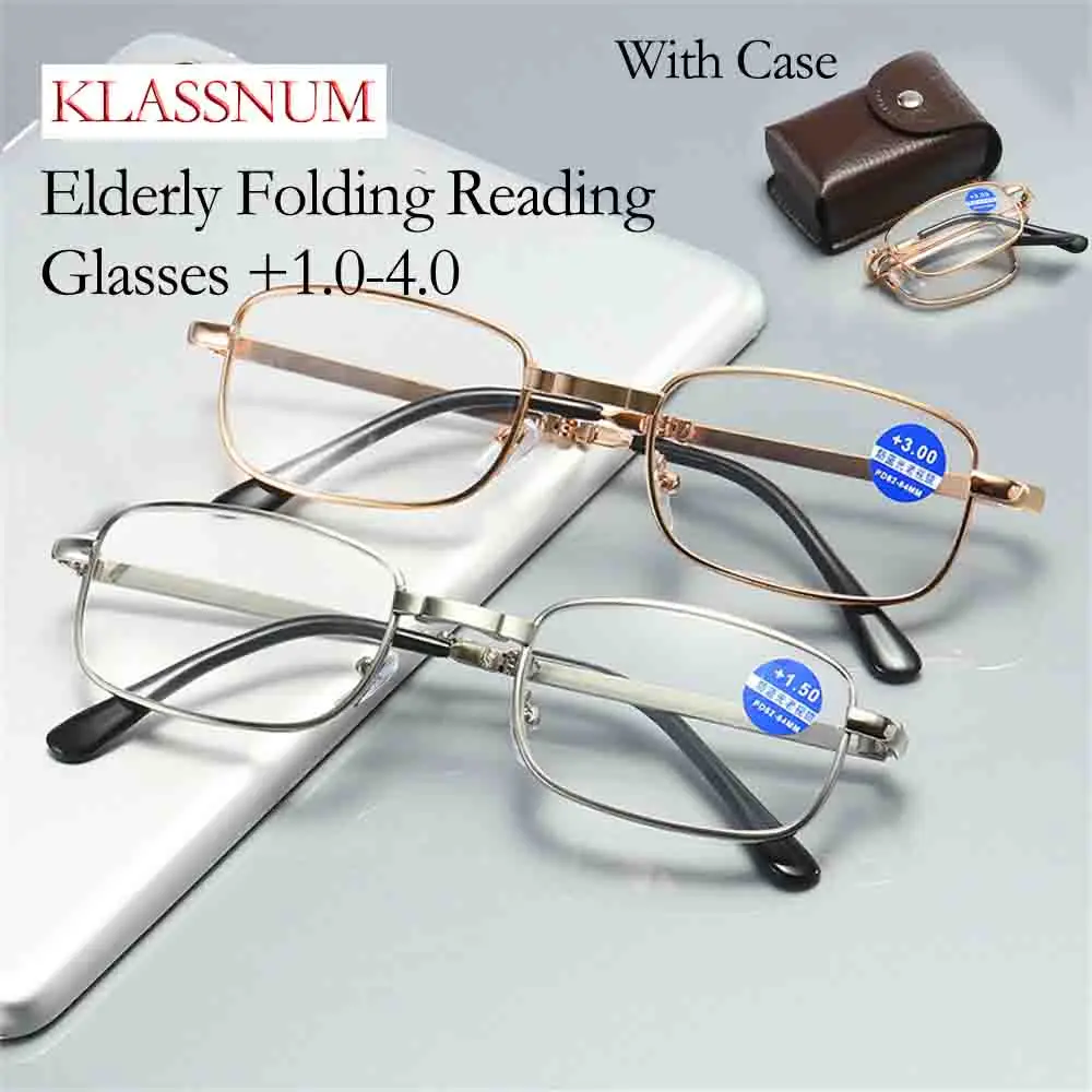 Elderly Folding Reading Glasses Men Women Portable Multifocal Glasses Anti Blue Ray Presbyopic optical Eyewear with Leather Case
Elderly Folding Reading Glasses Men Women Portable Multifocal Glasses Anti Blue Ray Presbyopic optical Eyewear with Leather Case