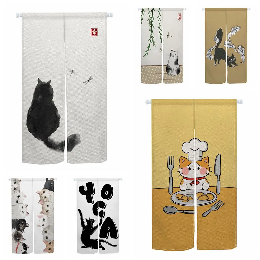 Cute Cats Noren Japanese Door Curtain Lzakaya Sushi Noodle Shop Restaurant Kitchen Entrance Bedroom Partition Doorway Curtains
Cute Cats Noren Japanese Door Curtain Lzakaya Sushi Noodle Shop Restaurant Kitchen Entrance Bedroom Partition Doorway Curtains