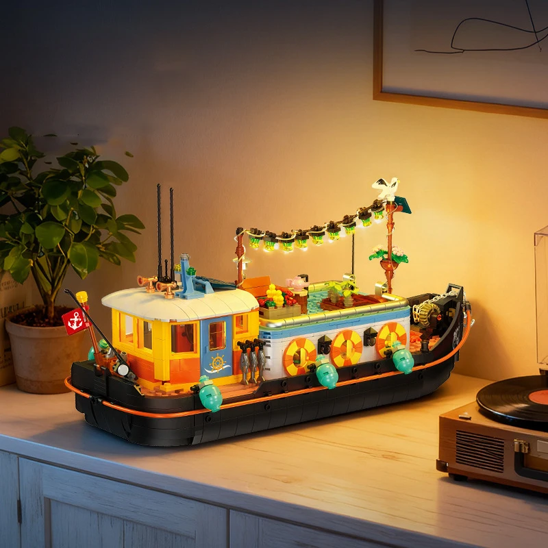 Idea Street View Bricks Canal Houseboat Building Block Boat House Ship Construction Model Sets Toys With Light For Kids Gifts
Idea Street View Bricks Canal Houseboat Building Block Boat House Ship Construction Model Sets Toys With Light For Kids Gifts