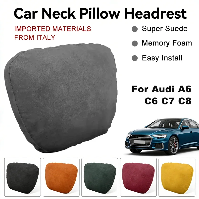 Italy Suede Car Neck Rest Pillow For Audi A6 C6 C7 C8 Seat Head Neck Support Cushion Auto Interior Accessories
Italy Suede Car Neck Rest Pillow For Audi A6 C6 C7 C8 Seat Head Neck Support Cushion Auto Interior Accessories