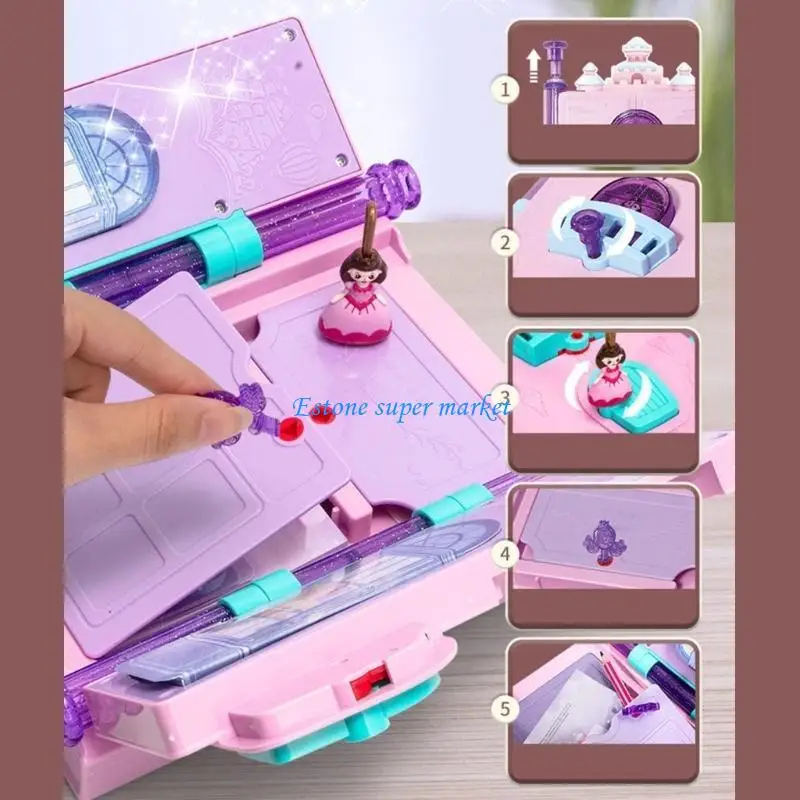 090B Diary with Lock and Keys Toy Journal for Kids with Stationery Accessories Birthday Gift for Girls Ages 6 and Up
090B Diary with Lock and Keys Toy Journal for Kids with Stationery Accessories Birthday Gift for Girls Ages 6 and Up