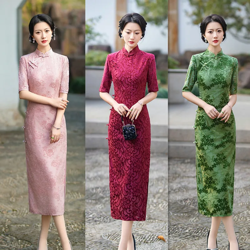 Модная трикотажная жаккардовая длинная двухслойная юбка Cheongsam Qi Pao для вступительных экзаменов колледжа, материнская юбка
Модная трикотажная жаккардовая длинная двухслойная юбка Cheongsam Qi Pao для вступительных экзаменов колледжа, материнская юбка