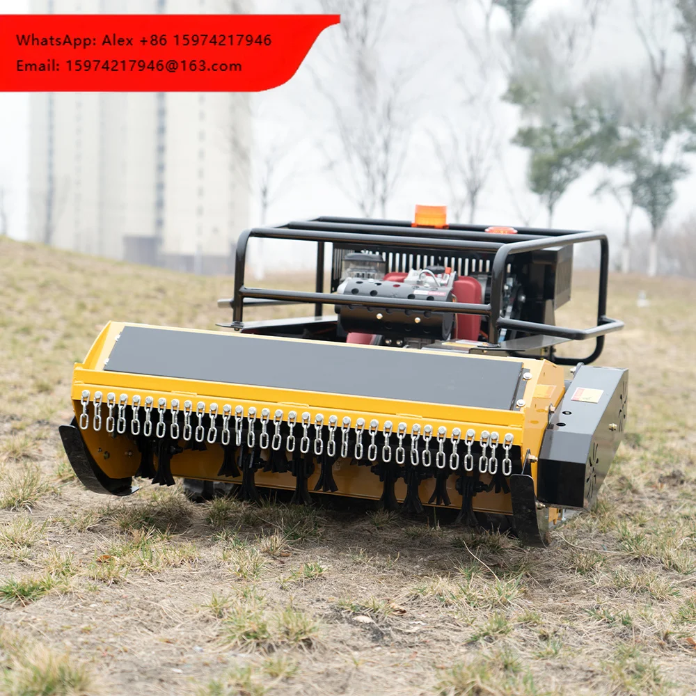 Fast Shipping CE EPA All Terrain 22HP DIY 800mm 1000mm Rubber Remote Control Robot Flail Lawn Mower
Fast Shipping CE EPA All Terrain 22HP DIY 800mm 1000mm Rubber Remote Control Robot Flail Lawn Mower