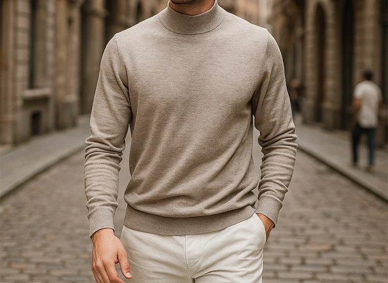Men's Semi-turtleneck Autumn and Winter New Solid Color Pullover Knitted Top Lazy Sweater Bottoming Shirt
Men's Semi-turtleneck Autumn and Winter New Solid Color Pullover Knitted Top Lazy Sweater Bottoming Shirt