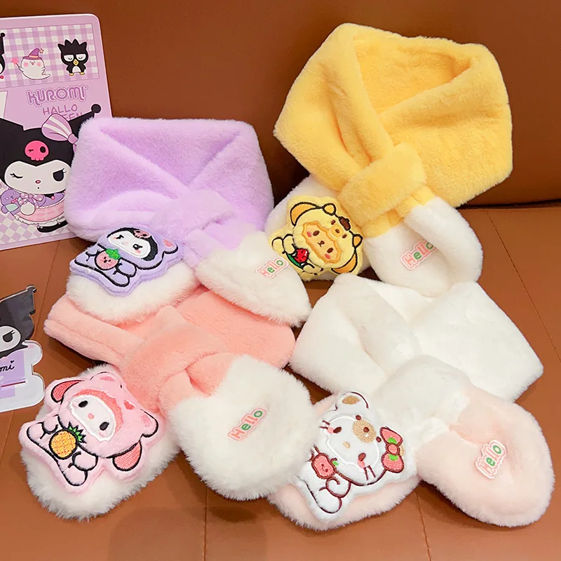 Sanrio girls winter plush warm scarf children cute Kuromi neck cover little girl windproof neck scarf
Sanrio girls winter plush warm scarf children cute Kuromi neck cover little girl windproof neck scarf
