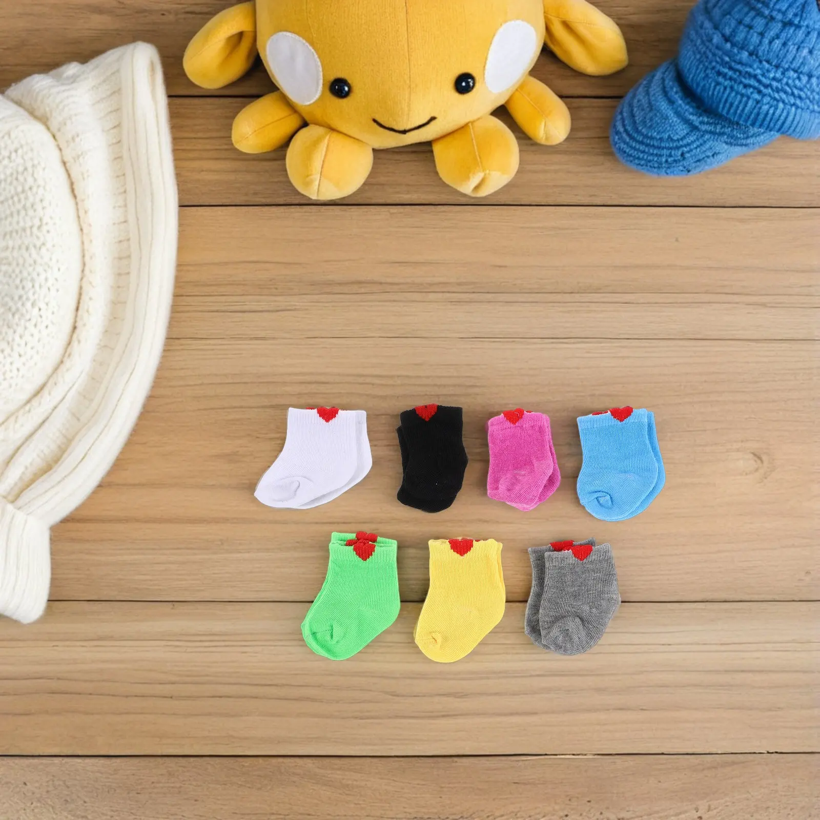 7Pairs Cute Socks Collection Multicolor Soft Mini Sock for 18 Inch American Baby Dress Up Accessories Pretend Play Sock Set
7Pairs Cute Socks Collection Multicolor Soft Mini Sock for 18 Inch American Baby Dress Up Accessories Pretend Play Sock Set