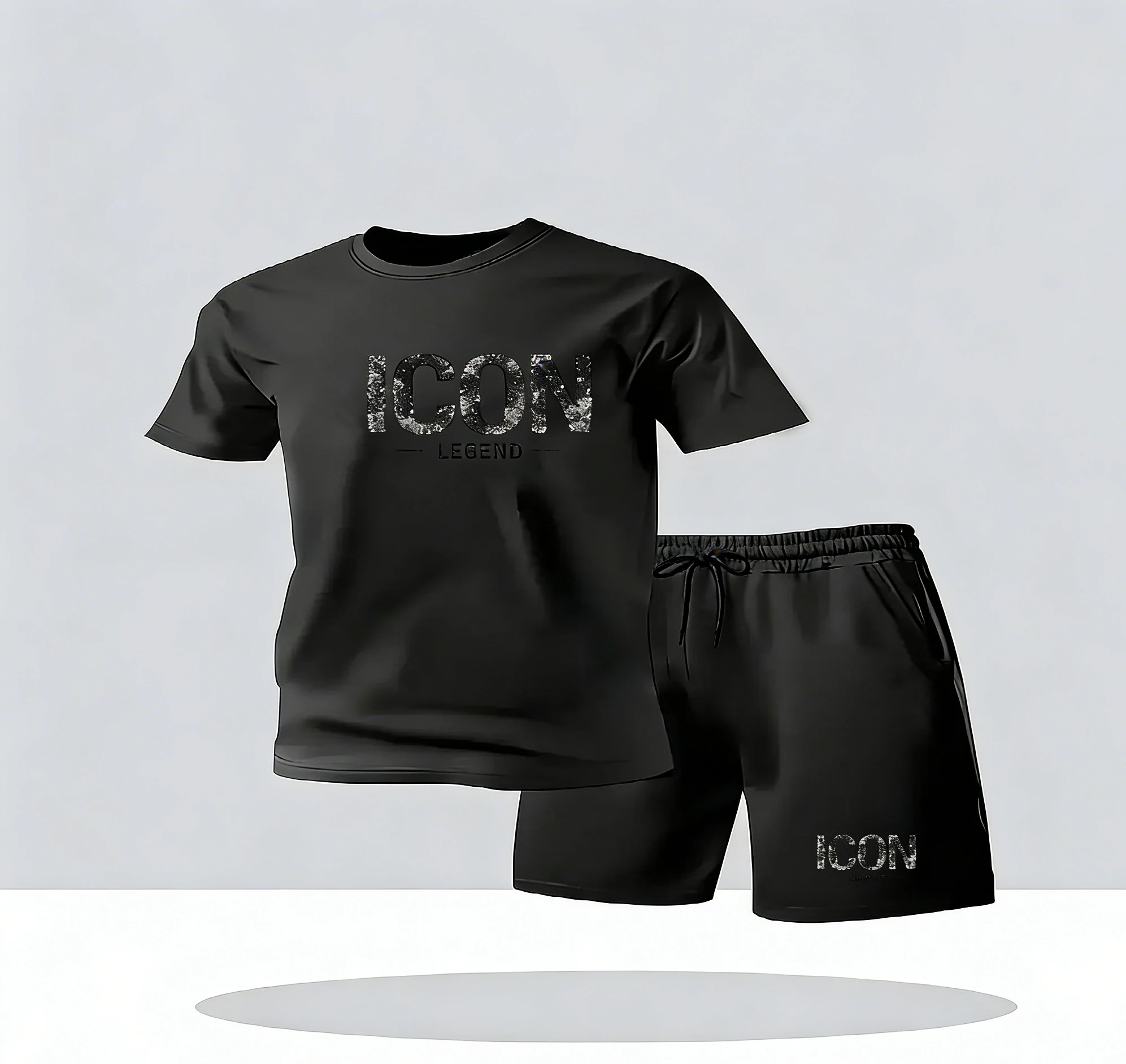Summer Men's City Street Leisure Sports 2-piece Set Summer Fashion Round Neck Short sleeved T-shirt and Shorts Men's Set
Summer Men's City Street Leisure Sports 2-piece Set Summer Fashion Round Neck Short sleeved T-shirt and Shorts Men's Set
