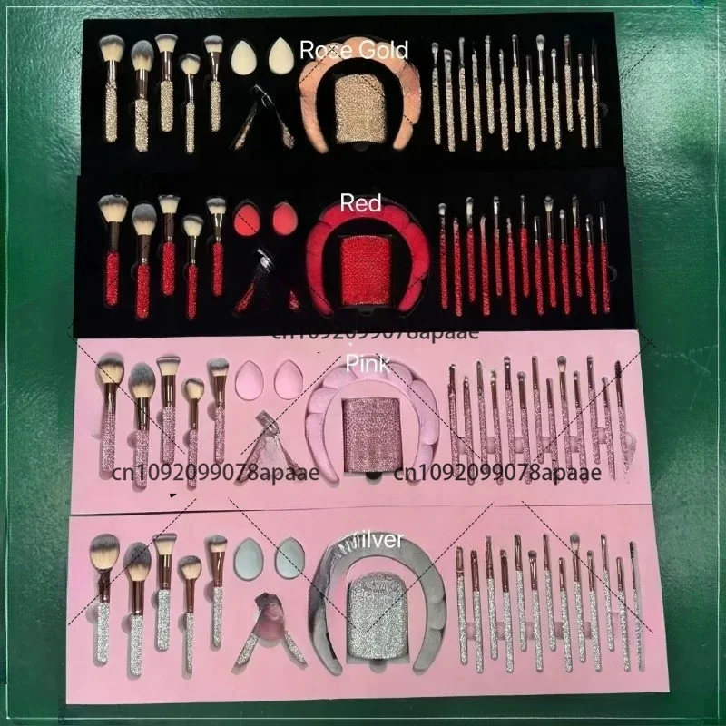 23-Piece Glam Makeup Brush Set - Crystal Handle Cosmetic Brushes with Rhinestone Decor (Gift Ready)
23-Piece Glam Makeup Brush Set - Crystal Handle Cosmetic Brushes with Rhinestone Decor (Gift Ready)