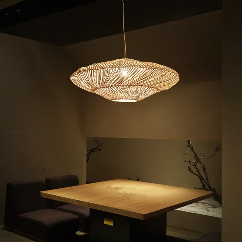Rattan Round Pendant Lights Japan Wabi Sabi Chandeliers Living Room Restaurant Dining Table Hanging Lamps for Room Decor Fixture
Rattan Round Pendant Lights Japan Wabi Sabi Chandeliers Living Room Restaurant Dining Table Hanging Lamps for Room Decor Fixture