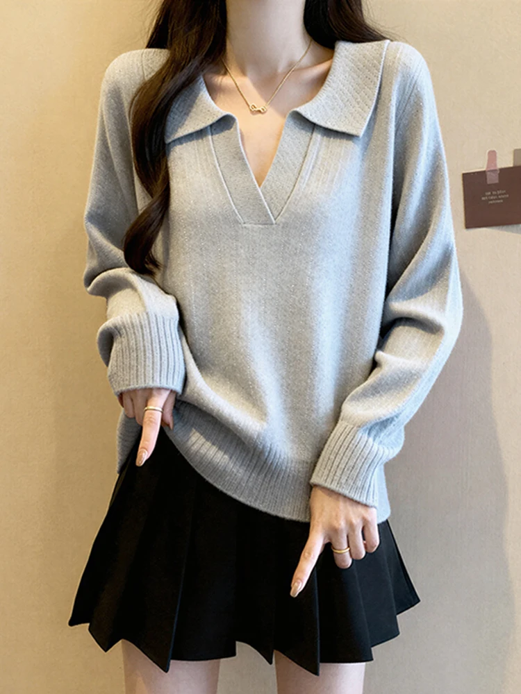 Versatile Ne Long Sve Knitted Sweater Women's Spring Faion Loose Slimming Base irt Top Casual Comfortable Fit
Versatile Ne Long Sve Knitted Sweater Women's Spring Faion Loose Slimming Base irt Top Casual Comfortable Fit