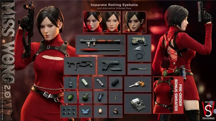 En Stock, Muñeca Móvil Swtoys Fs062 a Escala 1/6, Modelo Ada Wong Completamente Equipada con un Conjunto de Colecci
En Stock, Muñeca Móvil Swtoys Fs062 a Escala 1/6, Modelo Ada Wong Completamente Equipada con un Conjunto de Colecci
