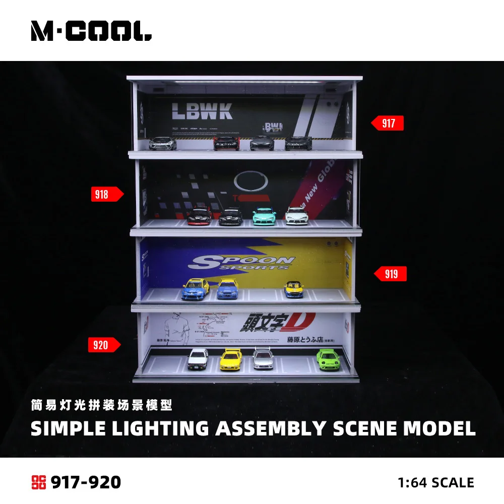 MoreArt/M-Cool 1:64 Модель парковки Spoon/Initial D с простой световой подсветкой, диорама для демонстрации и коллекционирования
MoreArt/M-Cool 1:64 Модель парковки Spoon/Initial D с простой световой подсветкой, диорама для демонстрации и коллекционирования