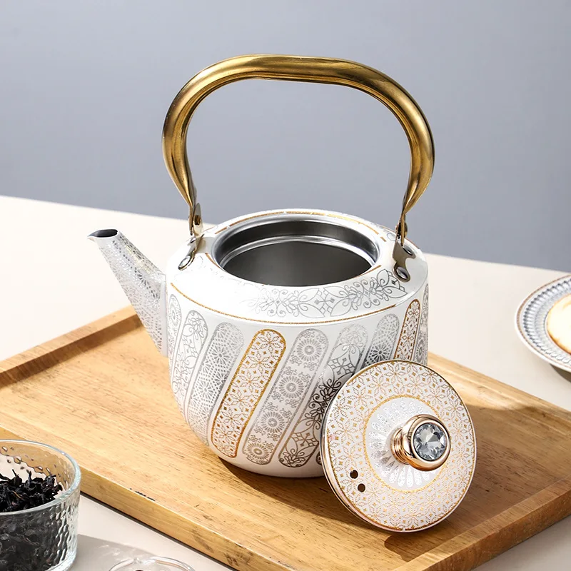 Zml stainless steel kettle - large capacity teapot for home use - universal floral tea kettle
Zml stainless steel kettle - large capacity teapot for home use - universal floral tea kettle