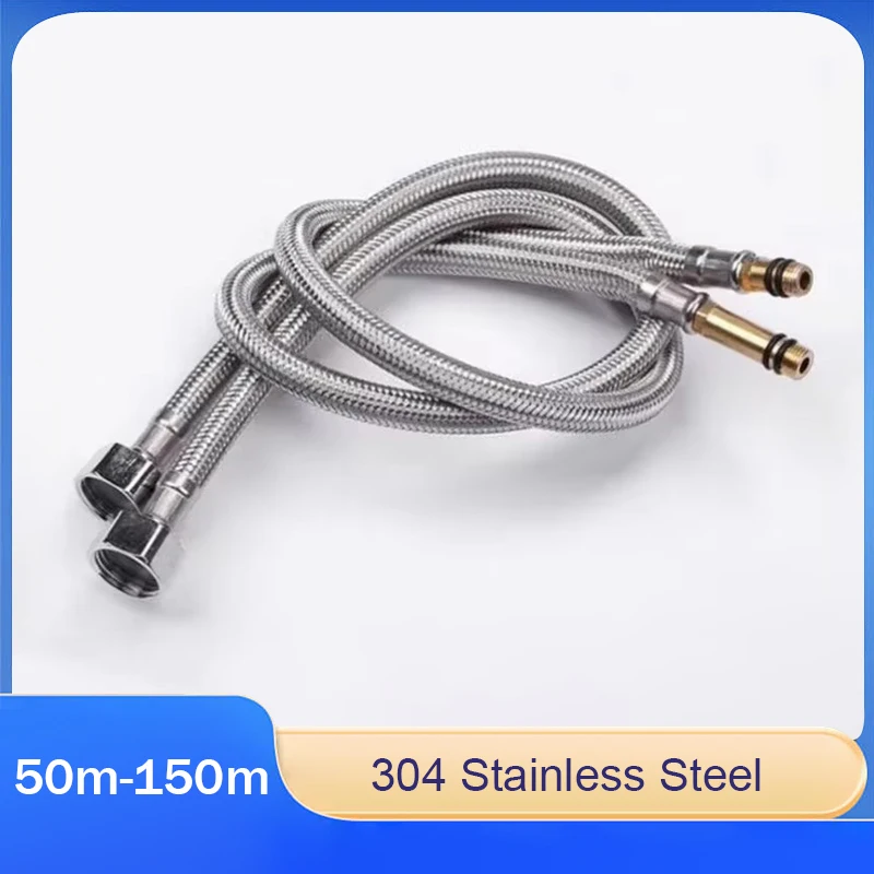 Faucet Water Inlet Pipe Explosion-Proof Water Pipe Accessories 304 Stainless Steel Braided Pointed Hose 50cm 60cm 80cm-1.5m
Faucet Water Inlet Pipe Explosion-Proof Water Pipe Accessories 304 Stainless Steel Braided Pointed Hose 50cm 60cm 80cm-1.5m