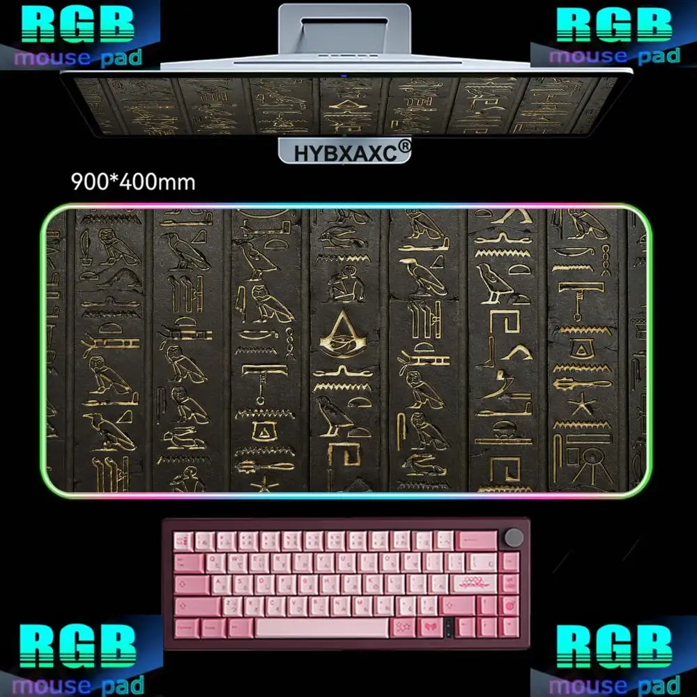 80X40CM HYBXAXC Mouse Pad RGB Gaming Mouse Pad Desk Mat HD Gamer Large LED Light XXL Ancient Egyptian Murals RGB Mouse Pad
80X40CM HYBXAXC Mouse Pad RGB Gaming Mouse Pad Desk Mat HD Gamer Large LED Light XXL Ancient Egyptian Murals RGB Mouse Pad