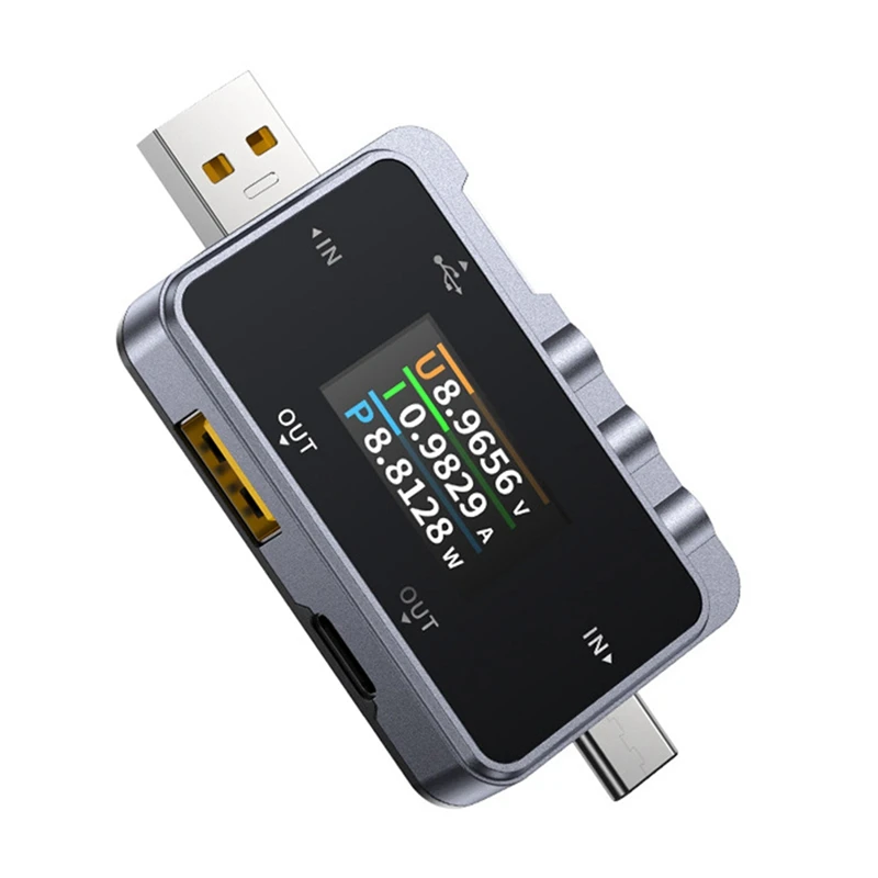 USB-тестер, цифровой вольтметр, амперметр с ЖК-дисплеем для измерения напряжения, тока, мощности, обнаружения быстрой зарядки
USB-тестер, цифровой вольтметр, амперметр с ЖК-дисплеем для измерения напряжения, тока, мощности, обнаружения быстрой зарядки