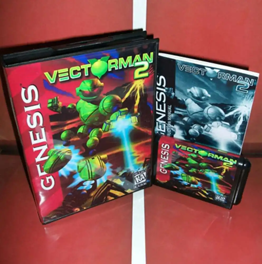 Vectorman 2 with Box and Manual Cartridge for 16 bit Sega MD game card Megadrive Genesis system
Vectorman 2 with Box and Manual Cartridge for 16 bit Sega MD game card Megadrive Genesis system
