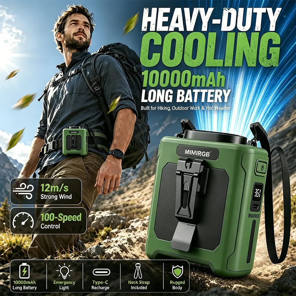 Portable Waist Fan Hanging Neck Fan Mini USB Rechargeable Portable Waist Clip Fan for Outdoor Sports Working Travel Small Fan
Portable Waist Fan Hanging Neck Fan Mini USB Rechargeable Portable Waist Clip Fan for Outdoor Sports Working Travel Small Fan