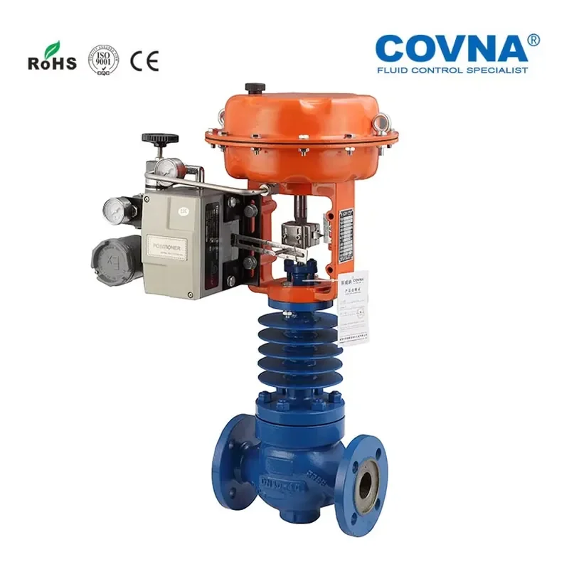COVNA ZJHM Series Guide Sleeve WCB Diaphragm Operated Pneumatic Control Valve Pneumatic High Temperature Regulating Valve
COVNA ZJHM Series Guide Sleeve WCB Diaphragm Operated Pneumatic Control Valve Pneumatic High Temperature Regulating Valve