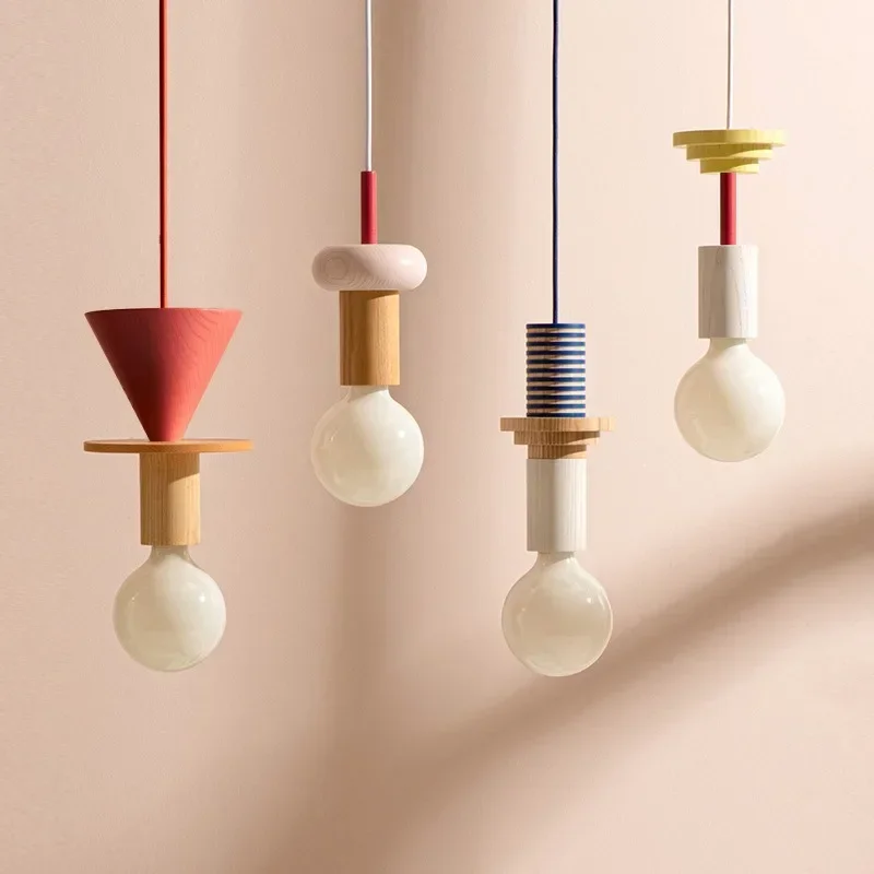 Memphis Style Dining Room Bedroom Bedside Lamp Modern Minimalist Aisle Kids Room Bar Solid Wood Designer Small Chandelier
Memphis Style Dining Room Bedroom Bedside Lamp Modern Minimalist Aisle Kids Room Bar Solid Wood Designer Small Chandelier