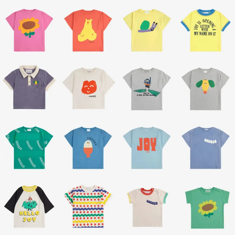 There Are in Stock 2025BC Summer T-shirt Printed Cartoon Printed Short Sleeved Tops Suitable for Boys and Girls 
There Are in Stock 2025BC Summer T-shirt Printed Cartoon Printed Short Sleeved Tops Suitable for Boys and Girls