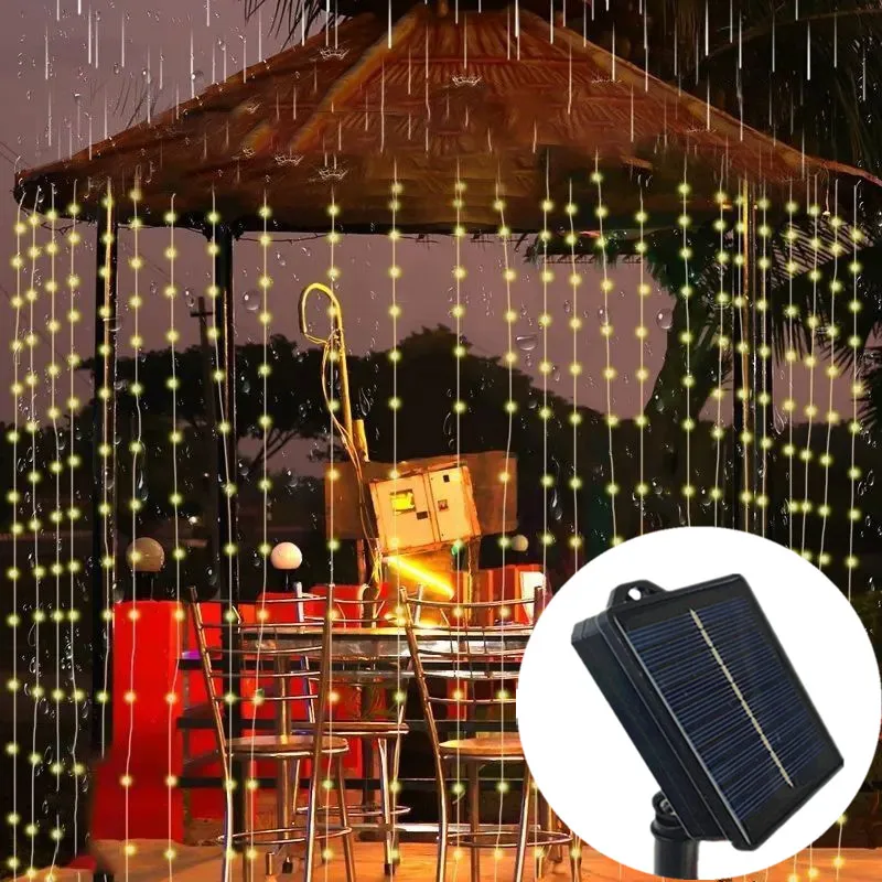 Outdoor Light for Garden Patio Decor 3/6M LED Solar Curtain Light Christmas Decoration Holiday Party Decor Fairy String Light
Outdoor Light for Garden Patio Decor 3/6M LED Solar Curtain Light Christmas Decoration Holiday Party Decor Fairy String Light