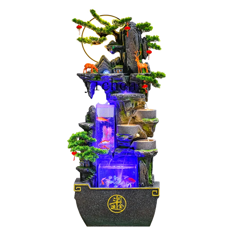 BJ rockery flowing water living room circulating water courtyard fish tank home fountain flowing water ornament decoration
BJ rockery flowing water living room circulating water courtyard fish tank home fountain flowing water ornament decoration