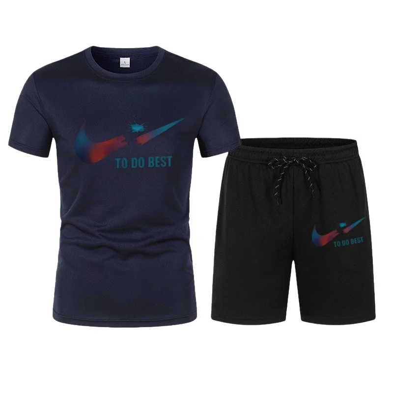 New Summer Sportswear Men's Suit Fashion Two-Piece Sports Fitness Running Casual Quick Drying Short Sleeved Shorts Set Men
New Summer Sportswear Men's Suit Fashion Two-Piece Sports Fitness Running Casual Quick Drying Short Sleeved Shorts Set Men