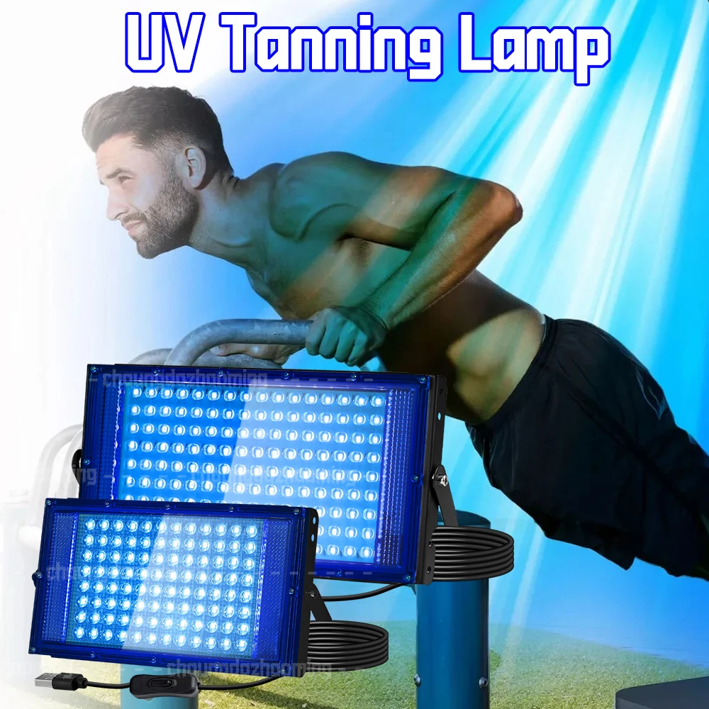 96/144 LEDs Tanning Solarium Lamp for Whole Body, Wavelength 460-480 nm Skin care, Blue light UV Tanning Lamp with Hanging Hooks
96/144 LEDs Tanning Solarium Lamp for Whole Body, Wavelength 460-480 nm Skin care, Blue light UV Tanning Lamp with Hanging Hooks