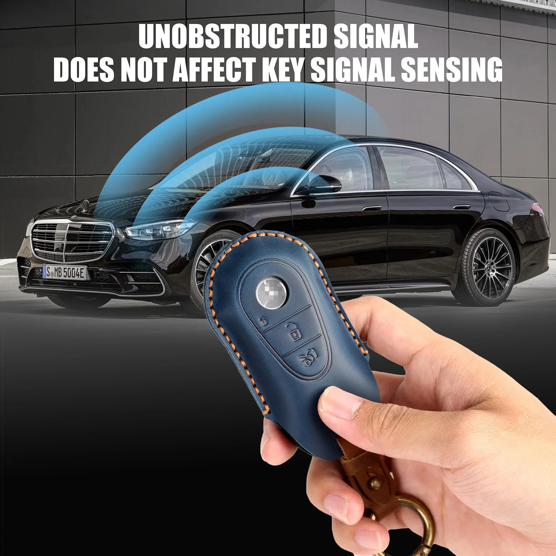 FOR Mercedes Benz Key Case Top Grain Leather Handstitched Full Cover Scratch Resistant w/ Key Ring Fits C Class E Class S Class
FOR Mercedes Benz Key Case Top Grain Leather Handstitched Full Cover Scratch Resistant w/ Key Ring Fits C Class E Class S Class