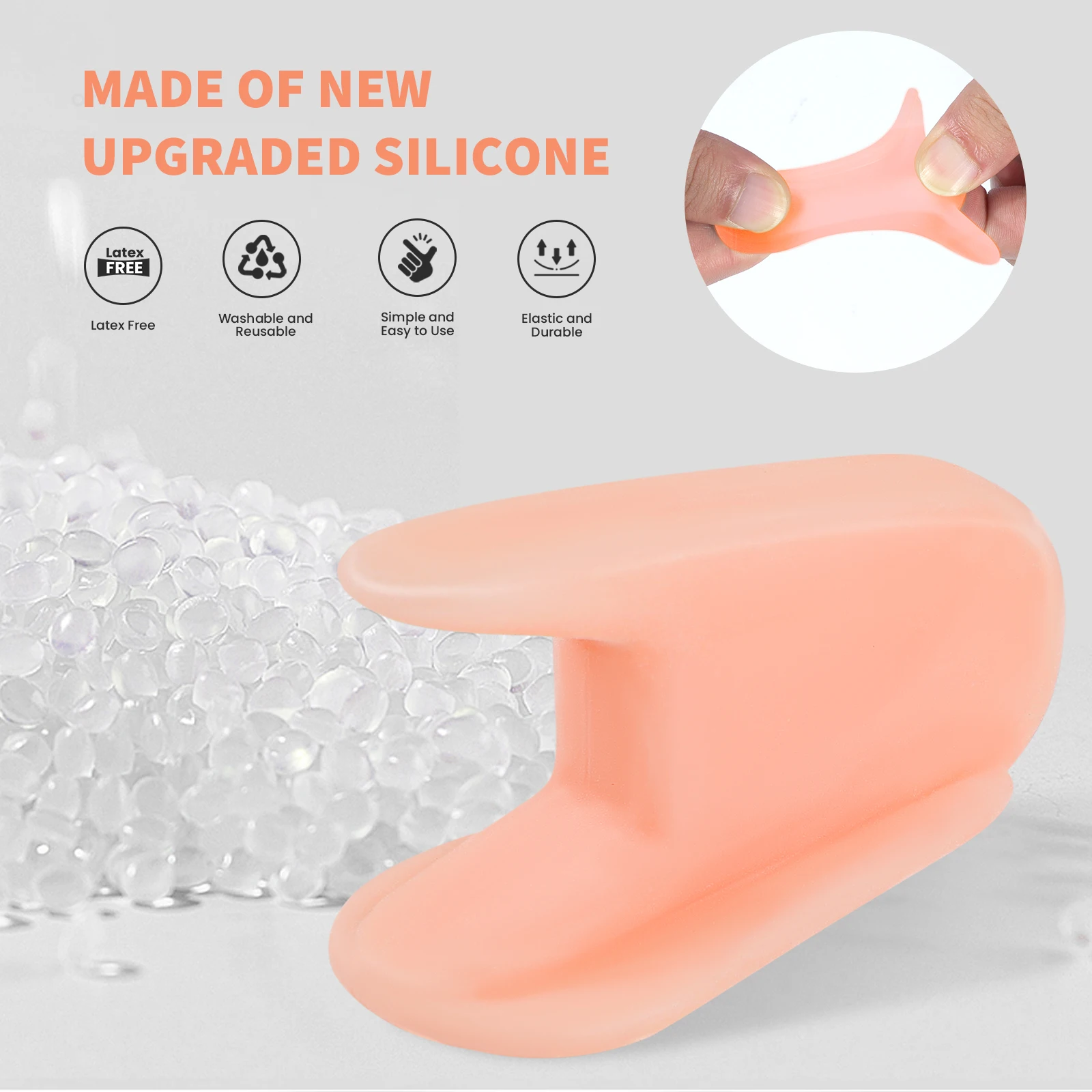 2Pcs/pair Sumifun Gel Toe Separator Foot Orthopedic Pedicure Pad Hallux Valgus Corrector Bunion Guard Foot Care Protection Tool
2Pcs/pair Sumifun Gel Toe Separator Foot Orthopedic Pedicure Pad Hallux Valgus Corrector Bunion Guard Foot Care Protection Tool